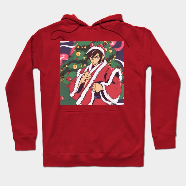 Christmas Anime Hoodie by Kings Court